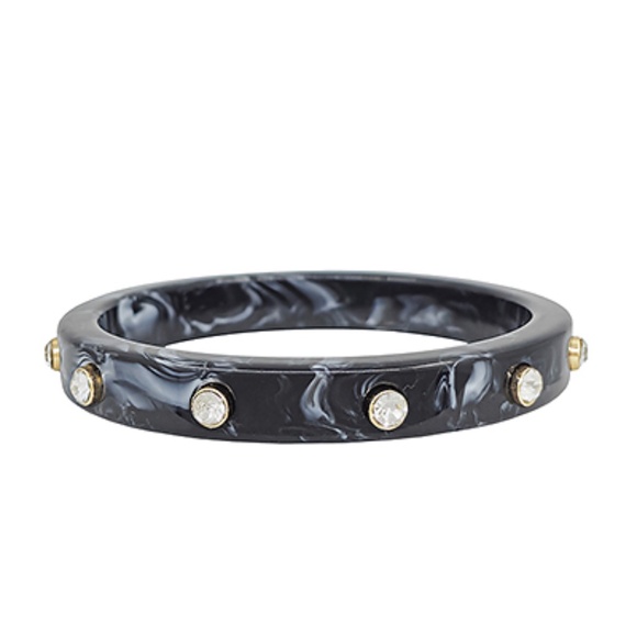 Crystal Station Acetate Bangle Bracelet - Picture 1 of 10